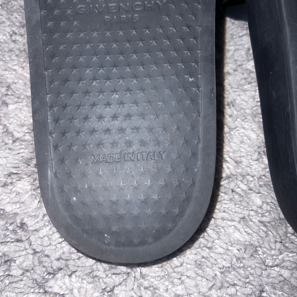 Givenchy Paris Black Logo Slide Sandals - Picture 2 of 2